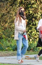LILY COLLINS Out and About in Beverly Hills 08/21/2020