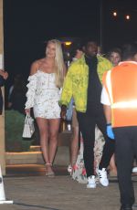 LINDSEY VONN Out for Dinner in Malibu 08/21/2020