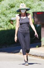 LISA RINNA Out Hiking in Studio City 08/08/2020