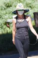 LISA RINNA Out Hiking in Studio City 08/08/2020