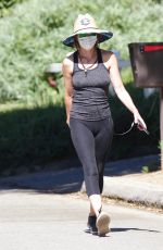 LISA RINNA Out Hiking in Studio City 08/08/2020
