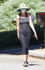 LISA RINNA Out Hiking in Studio City 08/08/2020