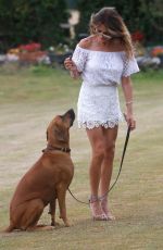 LIZZIE CUNDY Out with Her Dog in London 07/30/2020