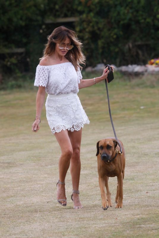 LIZZIE CUNDY Out with Her Dog in London 07/30/2020