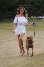 LIZZIE CUNDY Out with Her Dog in London 07/30/2020