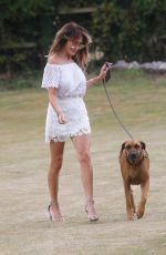 LIZZIE CUNDY Out with Her Dog in London 07/30/2020