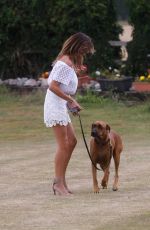 LIZZIE CUNDY Out with Her Dog in London 07/30/2020