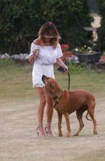LIZZIE CUNDY Out with Her Dog in London 07/30/2020