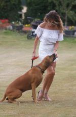 LIZZIE CUNDY Out with Her Dog in London 07/30/2020