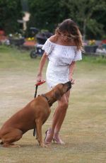 LIZZIE CUNDY Out with Her Dog in London 07/30/2020