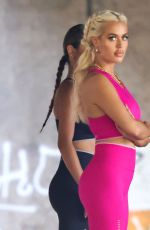 LOTTIE TOMLINSON on the Set of a Photoshoot in London 08/12/2020