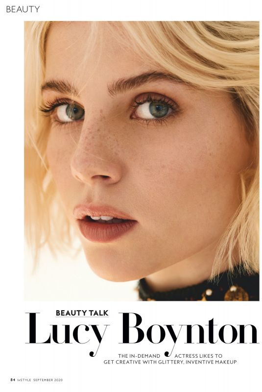 LUCY BOYNTON in Instyle Magazine, September 2020