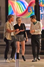 LUCY BOYNTON, Rami Malek and Ben Hardy Night Out in London 08/19/2020