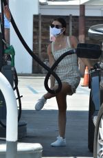 LUCY HALE at a Gas Station in Los Angeles 08/24/2020