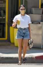 LUCY HALE in Denim Shorts Out in Studio City 08/27/2020