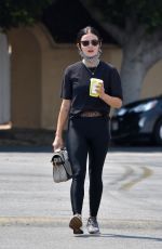 LUCY HALE Out and About in Studio City 08/19/2020