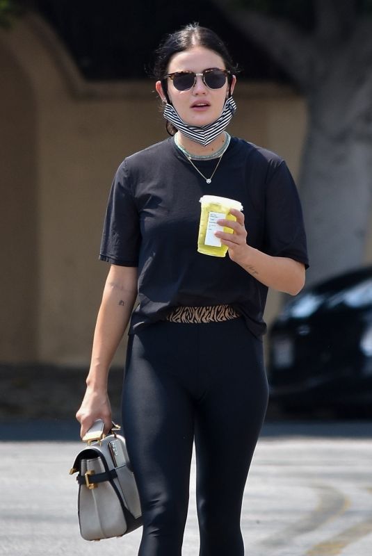 LUCY HALE Out and About in Studio City 08/19/2020