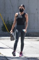 LUCY HALE Out for Coffee in Studio City 08/12/2020