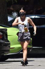 LUCY HALE Out Hiking in Studio City 08/01/2020