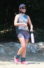 LUCY HALE Out Hiking in Studio City 08/20/2020