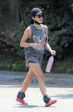 LUCY HALE Out Hiking in Studio City 08/20/2020