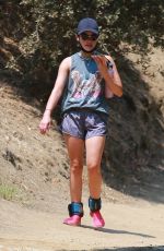 LUCY HALE Out Hiking in Studio City 08/20/2020