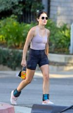 LUCY HALE Out Hikinig at Fryman Canyon in Studio City 08/13/2020