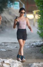 LUCY HALE Out Hikinig at Fryman Canyon in Studio City 08/13/2020