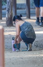 LUCY HALE Out Hikinig in Los Angeles 08/24/2020