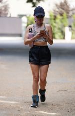 LUCY HALE Out Hikinig in Studio City 08/18/2020