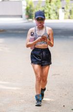 LUCY HALE Out Hikinig in Studio City 08/18/2020