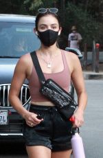 LUCY HALE Out Hikinig in Studio City 08/28/2020