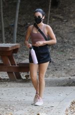 LUCY HALE Out Hikinig in Studio City 08/28/2020