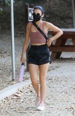 LUCY HALE Out Hikinig in Studio City 08/28/2020