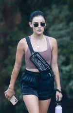 LUCY HALE Out Hikinig in Studio City 08/28/2020