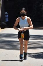 LUCY HALE Out Walking at Fryman Canyon in Studio City 08/14/2020