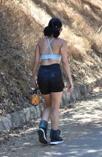 LUCY HALE Out Walking at Fryman Canyon in Studio City 08/14/2020