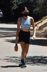 LUCY HALE Out Walking at Fryman Canyon in Studio City 08/14/2020