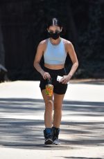 LUCY HALE Out Walking at Fryman Canyon in Studio City 08/14/2020