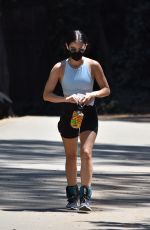 LUCY HALE Out Walking at Fryman Canyon in Studio City 08/14/2020