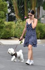 LUCY HALE Out with Elvis in Studio City 08/13/2020