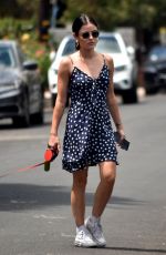 LUCY HALE Out with Elvis in Studio City 08/13/2020