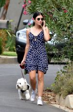 LUCY HALE Out with Elvis in Studio City 08/13/2020