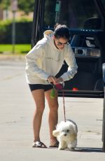 LUCY HALE Out with Elvis in Studio City 08/29/2020