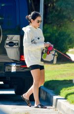 LUCY HALE Out with Elvis in Studio City 08/29/2020