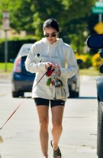 LUCY HALE Out with Elvis in Studio City 08/29/2020