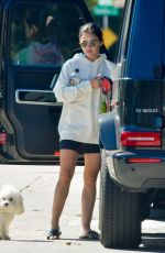 LUCY HALE Out with Her Dog in Studio City 08/29/2020