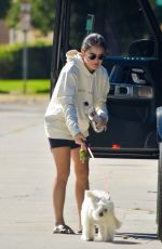 LUCY HALE Out with Her Dog in Studio City 08/29/2020