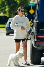 LUCY HALE Out with Her Dog in Studio City 08/29/2020