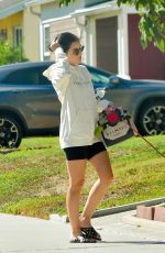 LUCY HALE Out with Her Dog in Studio City 08/29/2020